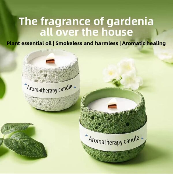 Bougies parfumées domestiques sans fumée pour les gardénias