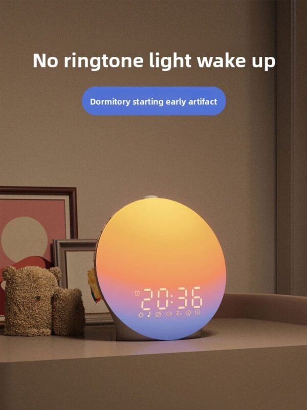 c2b0d2c3-1c6d-4b75-8b85-91ba8bec1566.jpeg Simulated Sunrise Nature Wake-Up Light Dormitory Wake-Up Light Timed Light Sunrise Alarm Clock Wake up Early Handy Gadget