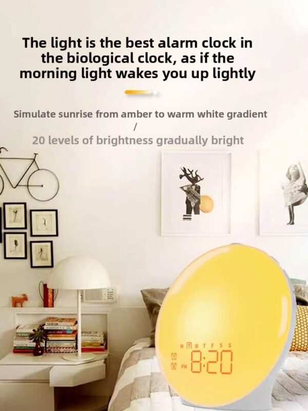 d75682c9-ce2b-4040-8297-f4c1e8873214.jpeg Simulated Sunrise Nature Wake-Up Light Dormitory Wake-Up Light Timed Light Sunrise Alarm Clock Wake up Early Handy Gadget